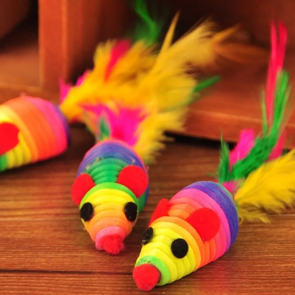 10 Pcs Cat Mouse Toy