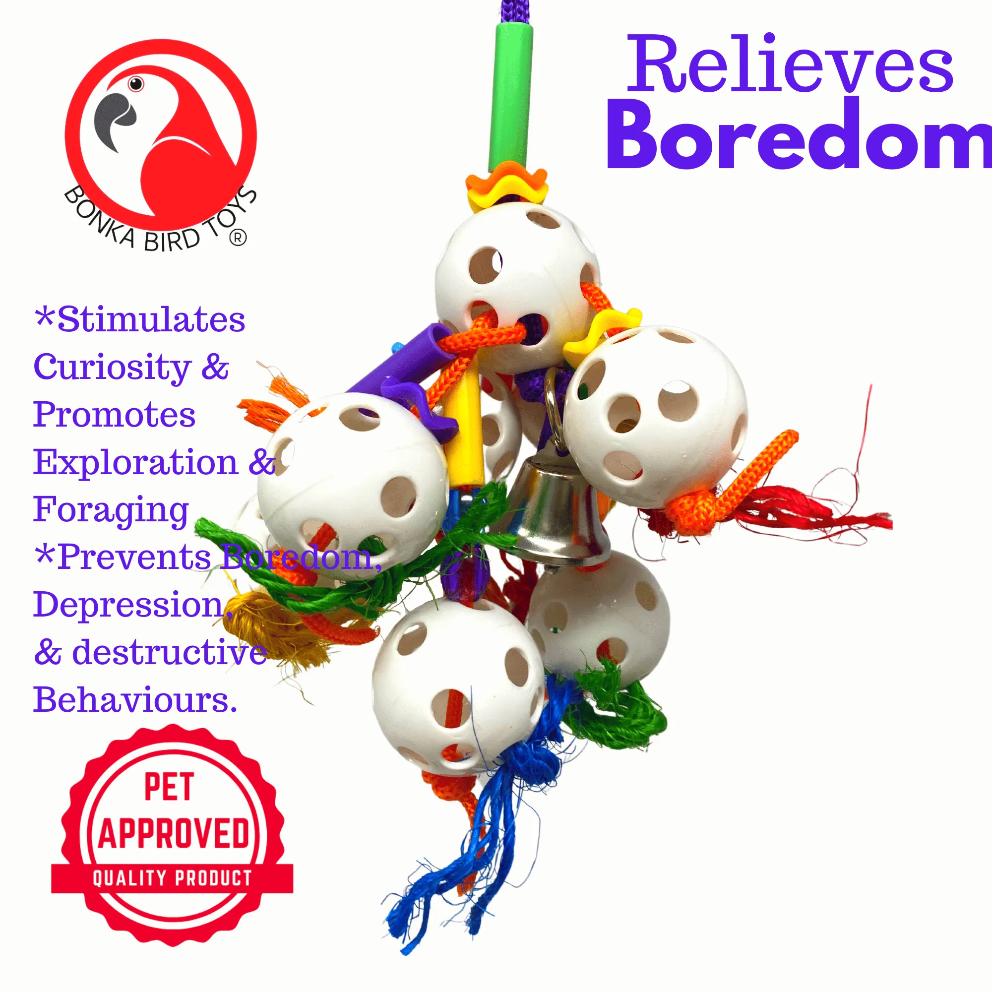 1449 Bubbles Bird Toy
