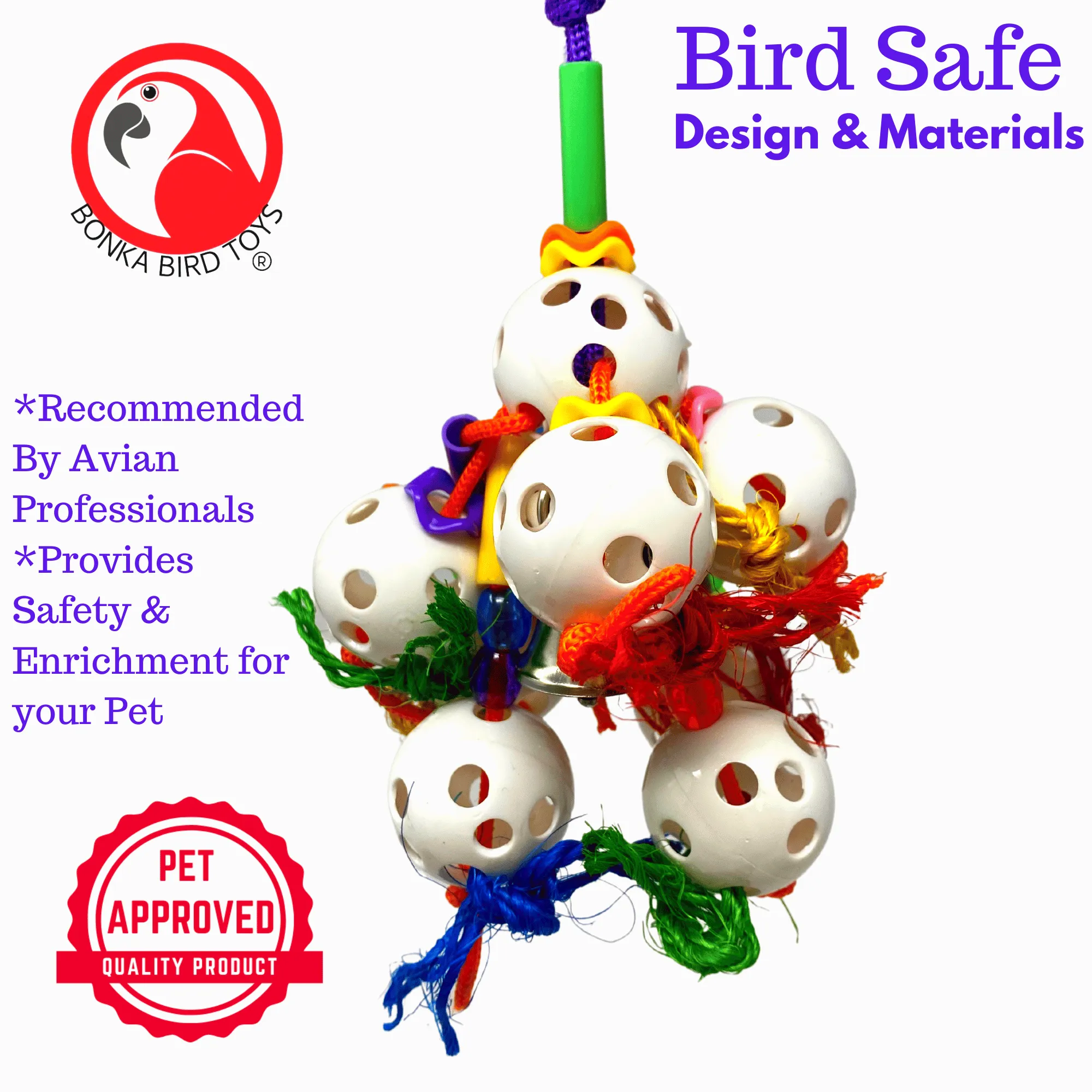 1449 Bubbles Bird Toy