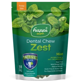 20% OFF: Happi Skippi Zest Mint Dental Chews For Dogs