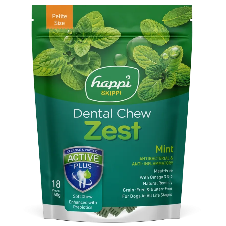 20% OFF: Happi Skippi Zest Mint Dental Chews For Dogs