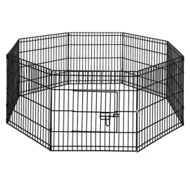 2x24" 8 Panel Dog Playpen | Pet Fence Exercise Cage Enclosure Play Pen