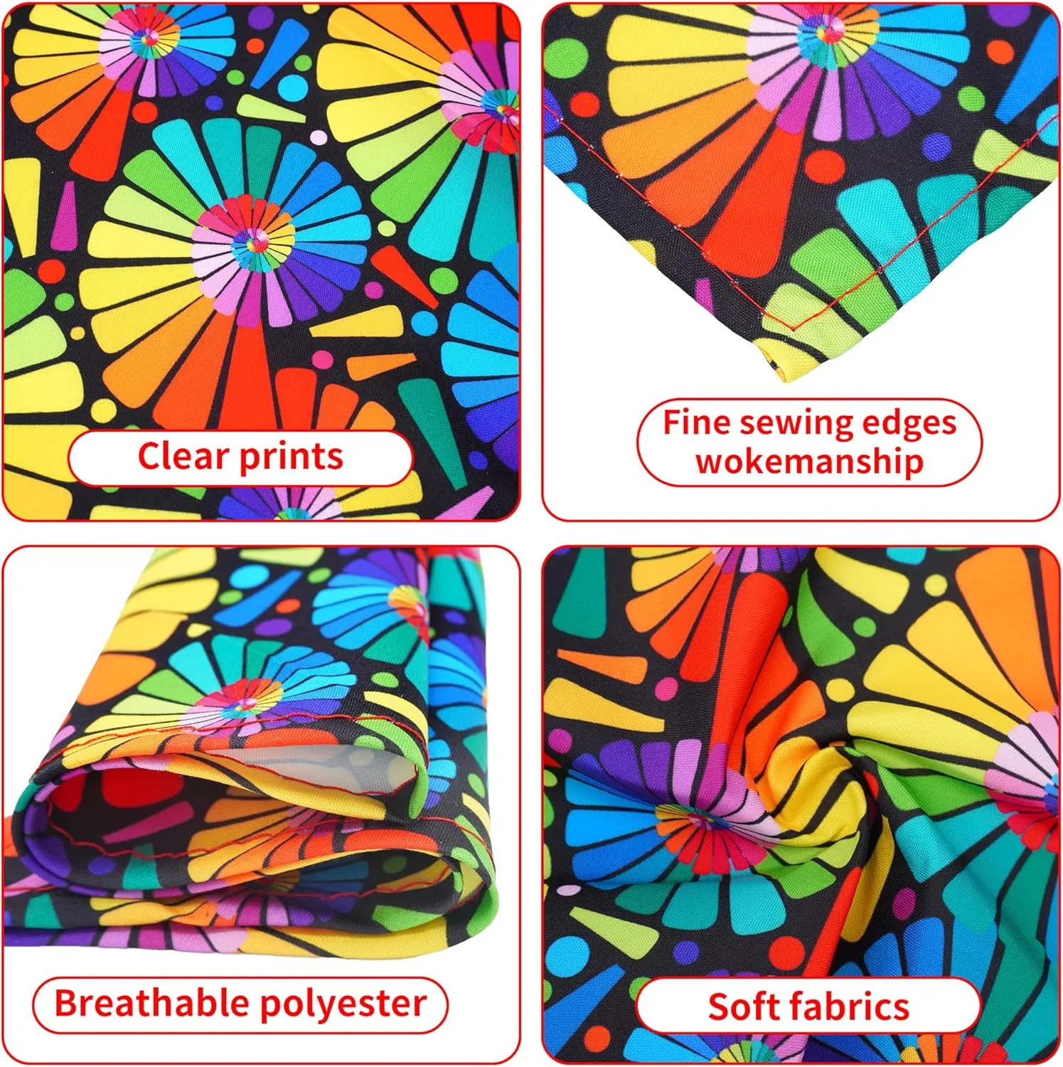 30 Pcs Rainbow Small Dog Bandanas Bulk 25 Inch Pride Dog Bandanas for Medium Dogs Breed LGBT Dogs Bandana Large Cats Grooming M