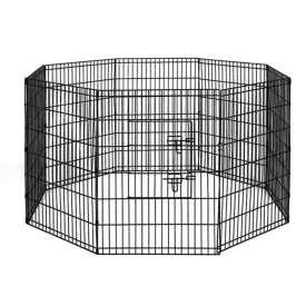 36" 8 Panel Dog Playpen | Pet Fence Exercise Cage Enclosure Play Pen