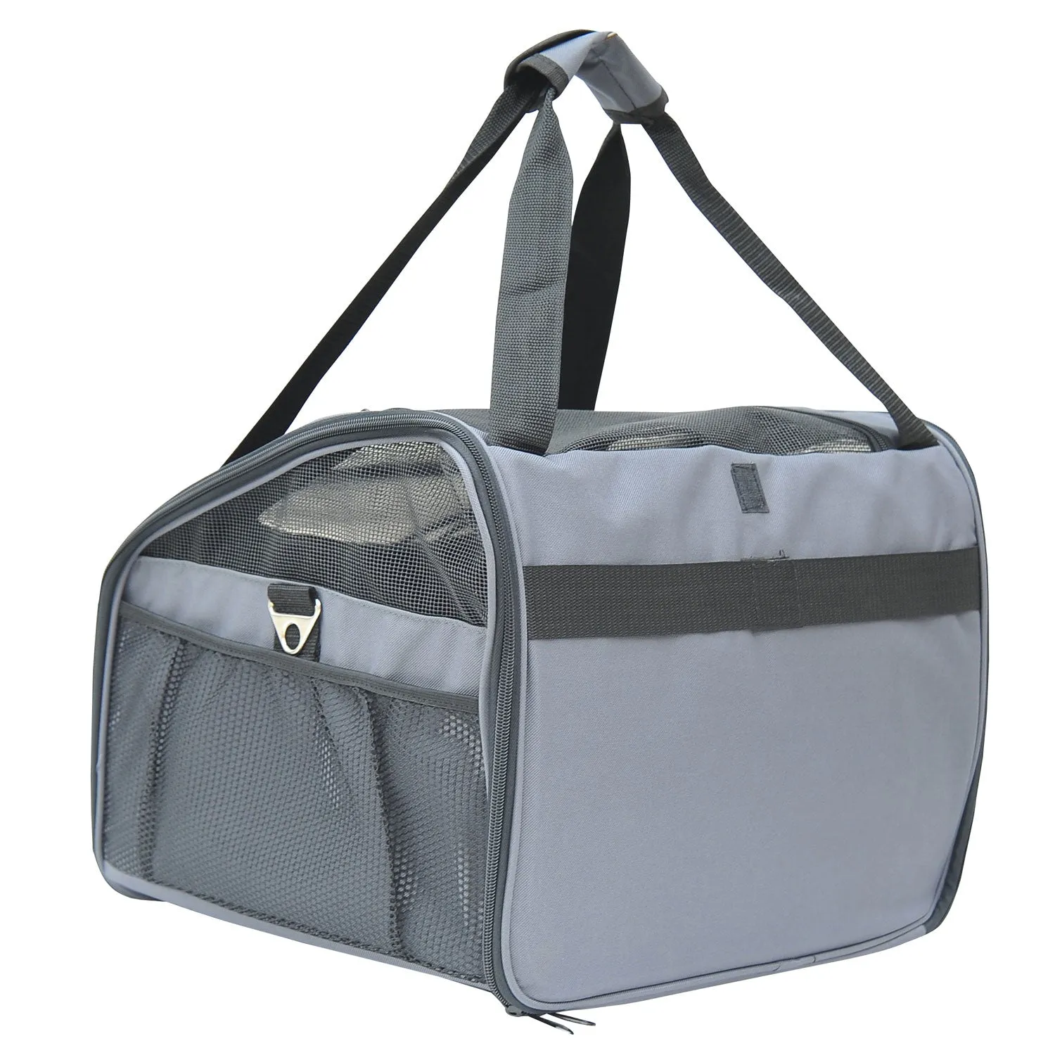 41Lx34Wx30H cm Pets Carrier Folding Bag-Grey