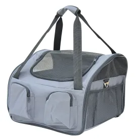 41Lx34Wx30H cm Pets Carrier Folding Bag-Grey