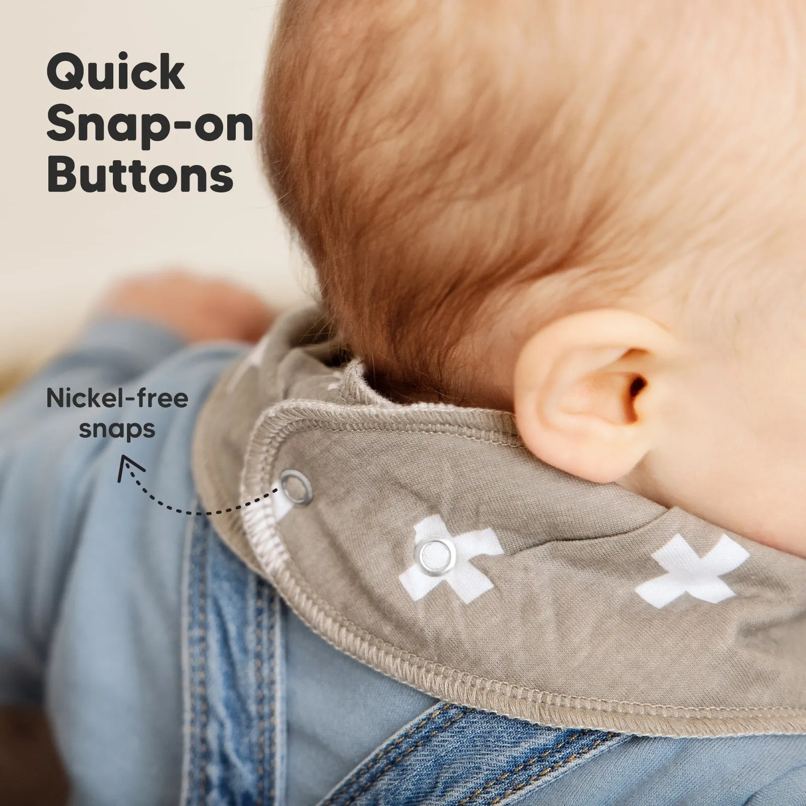 8-Pack Organic Bandana Bibs (Boy)