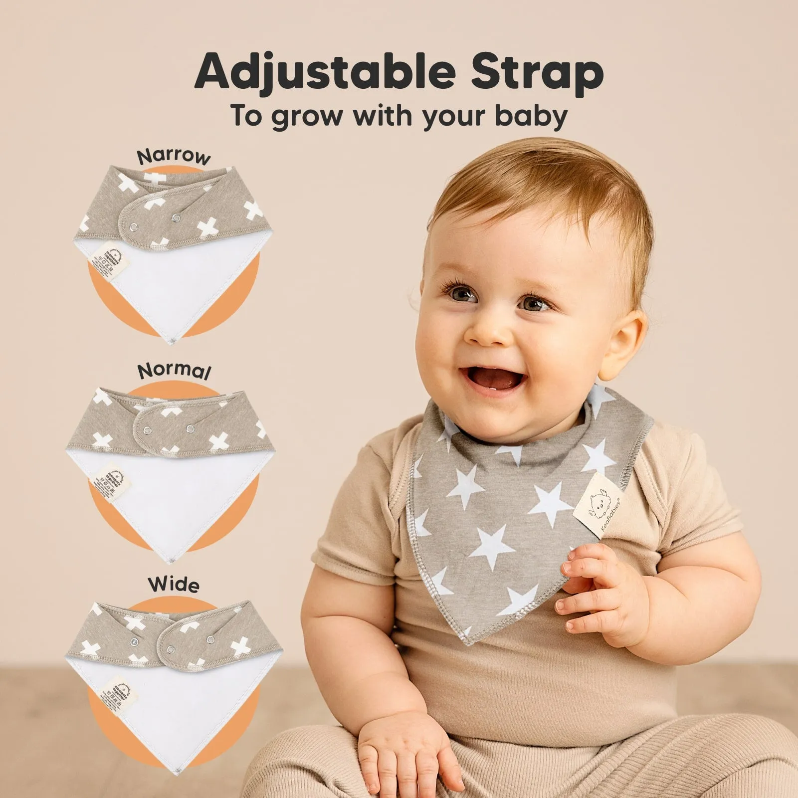 8-Pack Organic Bandana Bibs (Boy)