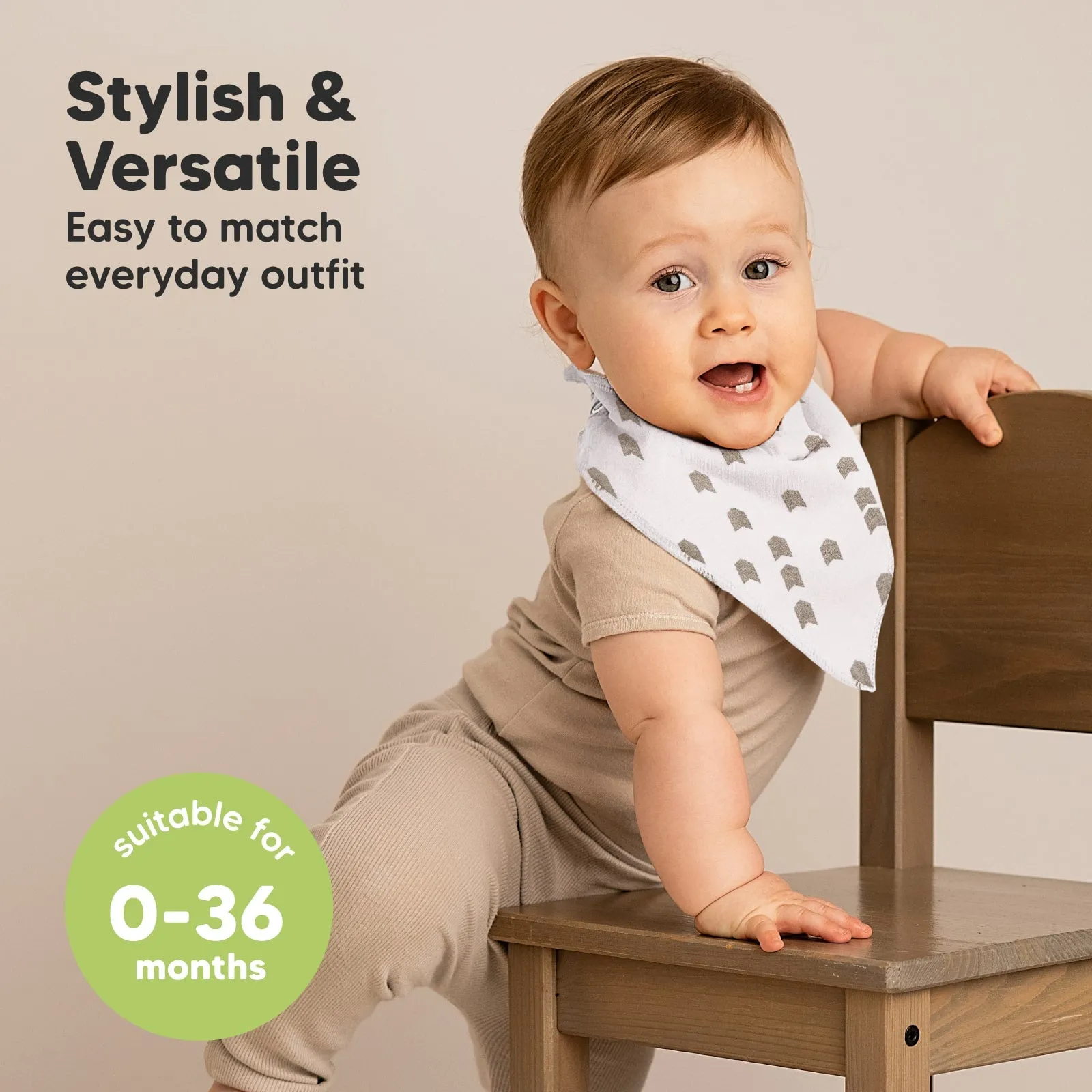 8-Pack Organic Bandana Bibs (Boy)