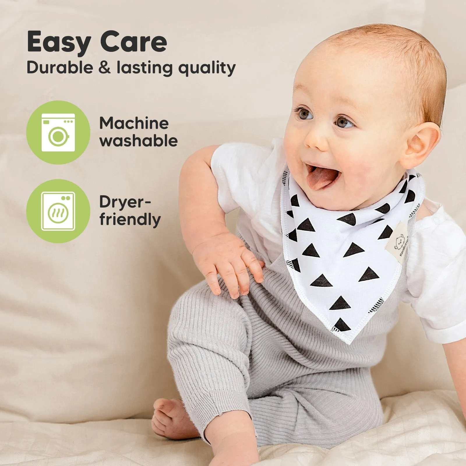 8-Pack Organic Bandana Bibs (Boy)
