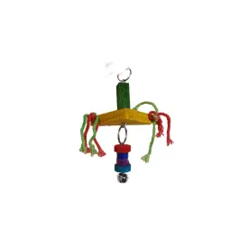Akwa BT001R Wood & Rope Bird Toy