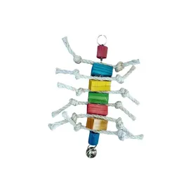 Akwa Caterpillar Wood & Rope Bird Toy