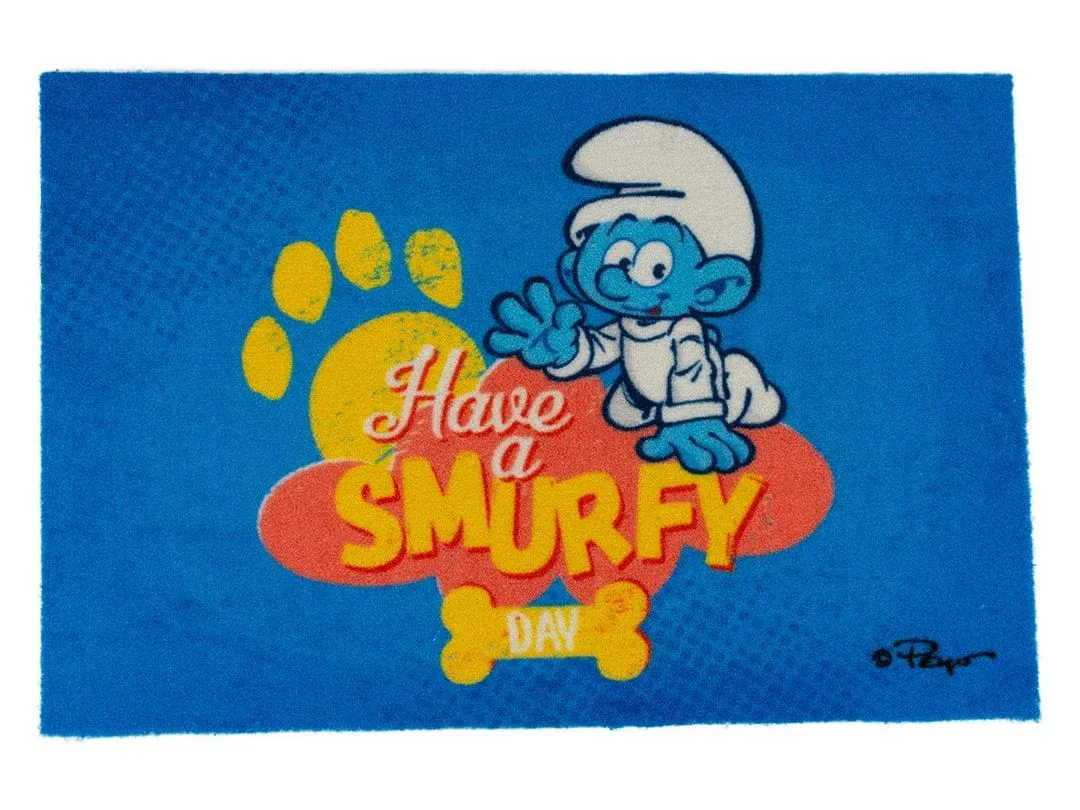 Baby smurf floor mat 60x40x0,6cm
