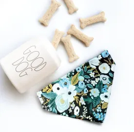 Blue Floral Rifle Paper Co Dog Bandana