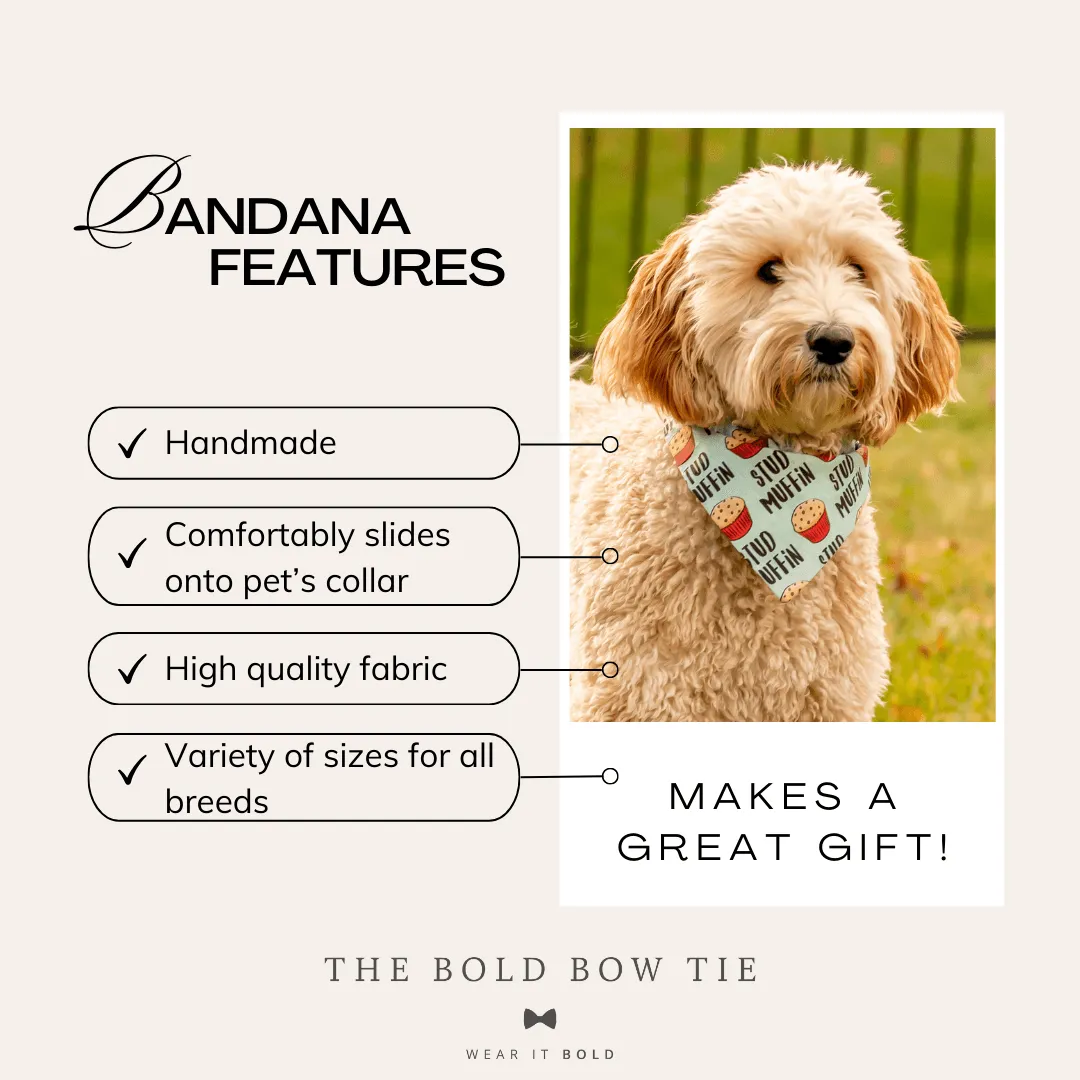 Blue Floral Rifle Paper Co Dog Bandana