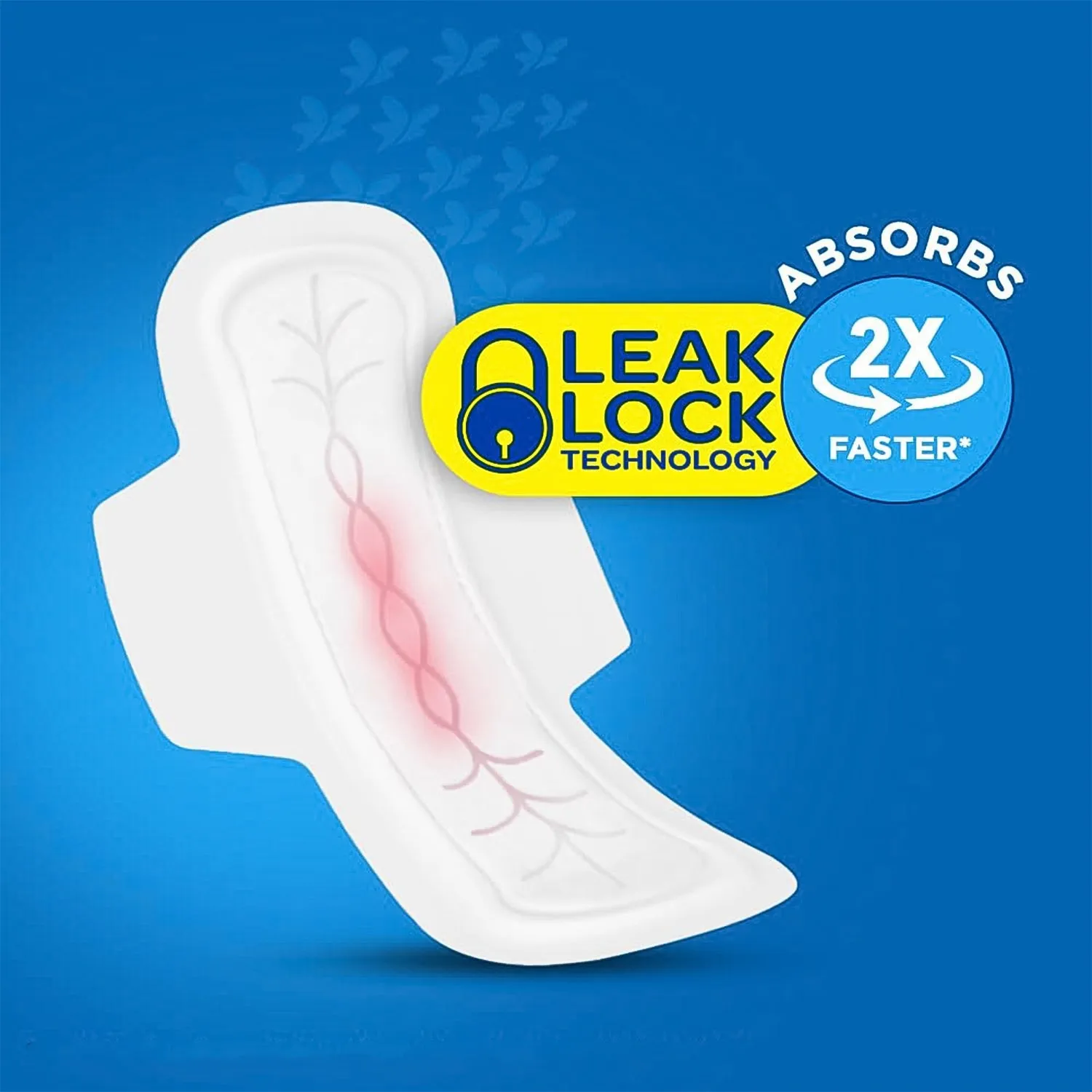 Blue Lady Extra Long Sanitary Pads with Wings (280 mm, 40 Pack)