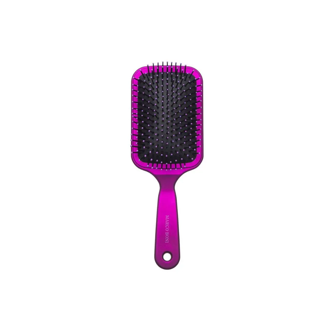 Brazilian Purple Hair Combing Soft Touch Brush Racket Deluxe 8074 Marco Boni