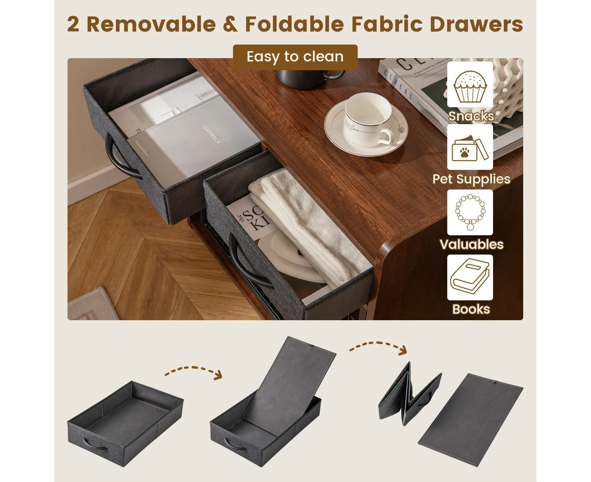BRÉMIS Vault Dog Crate End Table