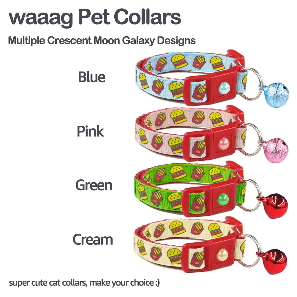 Burgers and Fries Cat Collar