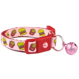 Burgers and Fries Cat Collar