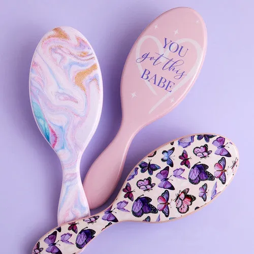 Cala Wet-N-Dry Detangling Hair Brush (Butterfly)