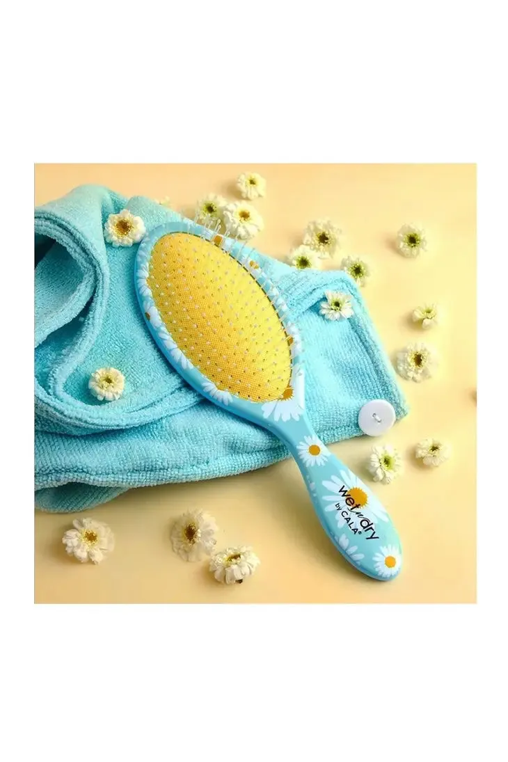 CALA Wet-N-Dry Detangling Hair Brush - Daisy