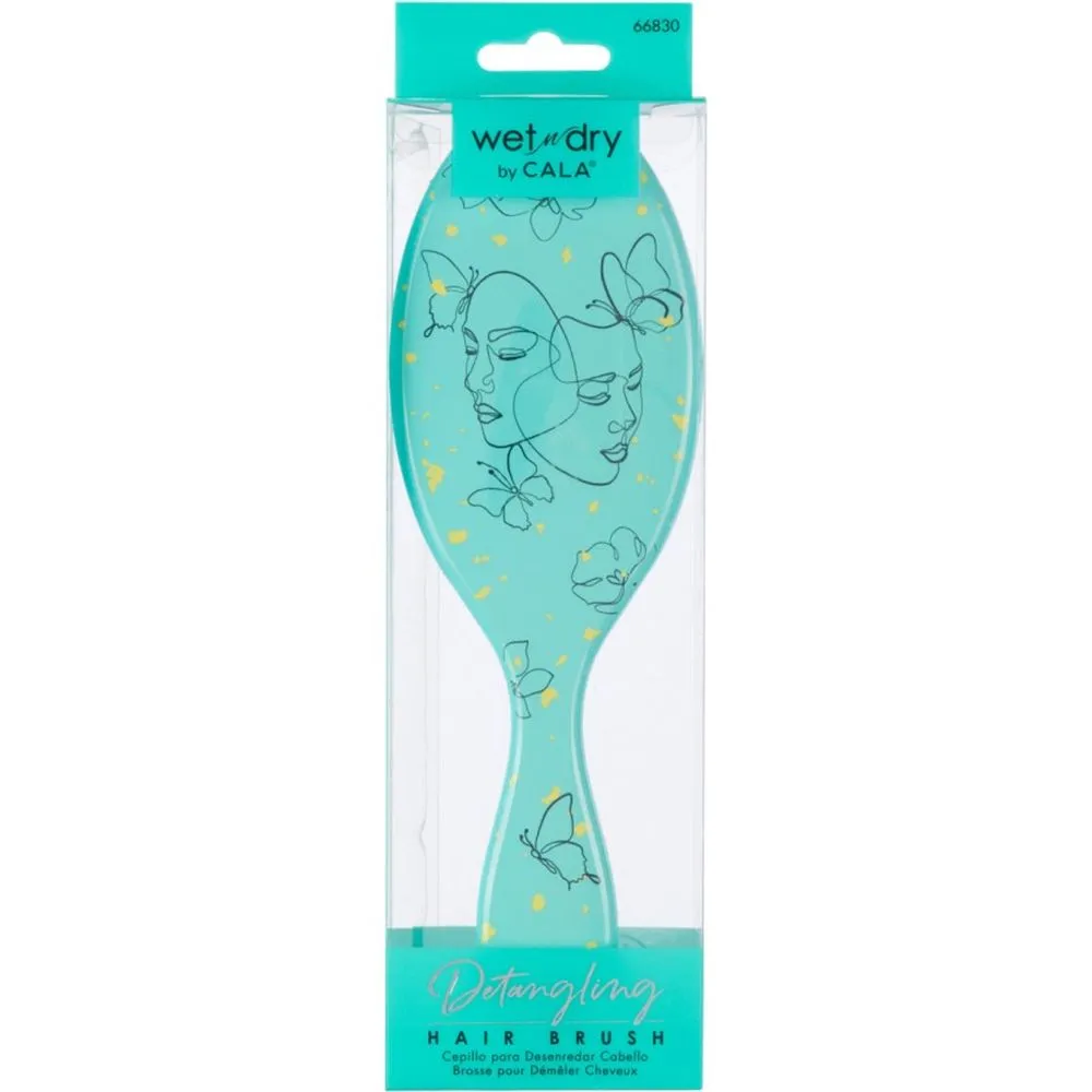Cala Wet-N-Dry Detangling Hair Brush (Masked Butterfly)