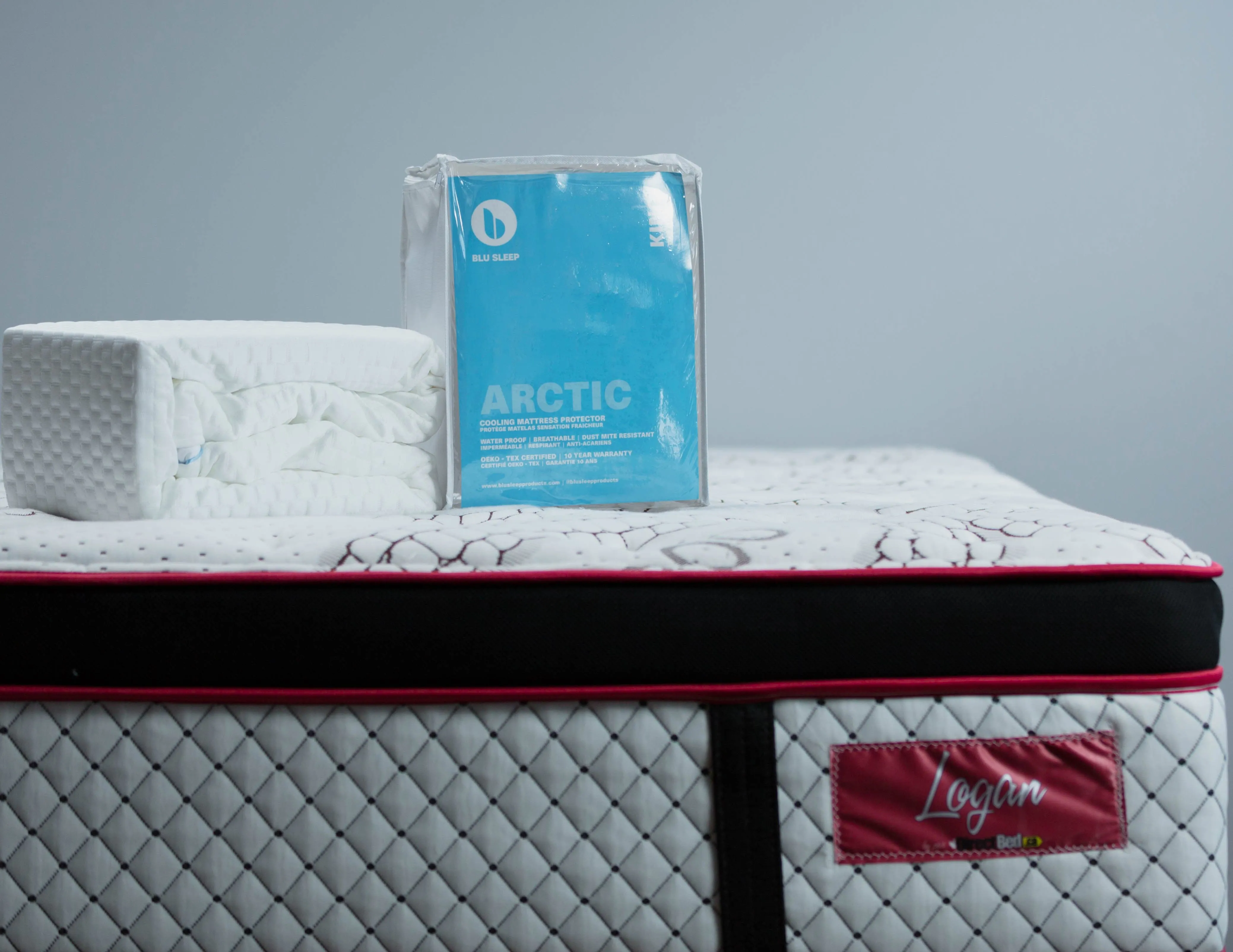 California King Size Logan Suite Mattress 14" Latex & Bio Foam Pillowtop Mattress