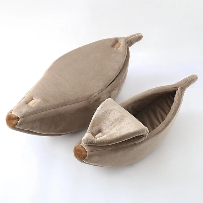 Cat Bed Banana Shaped Soft Cat House