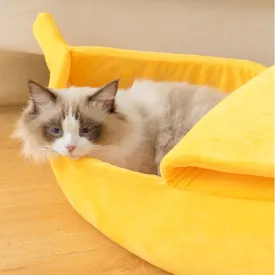 Cat Bed Banana Shaped Soft Cat House