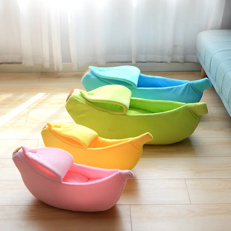 Cat Bed Banana Shaped Soft Cat House