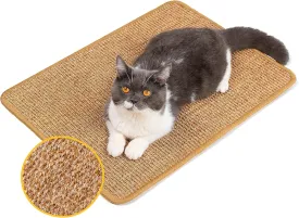 Cat Scratcher Mat,Natural Sisal Cat Scratch Pad,Horizontal Floor Cat Scratching Pads Rug for Indoor Cats Grinding Claws Nails,Cat Furniture Protector for Couch & Carpets & Sofas