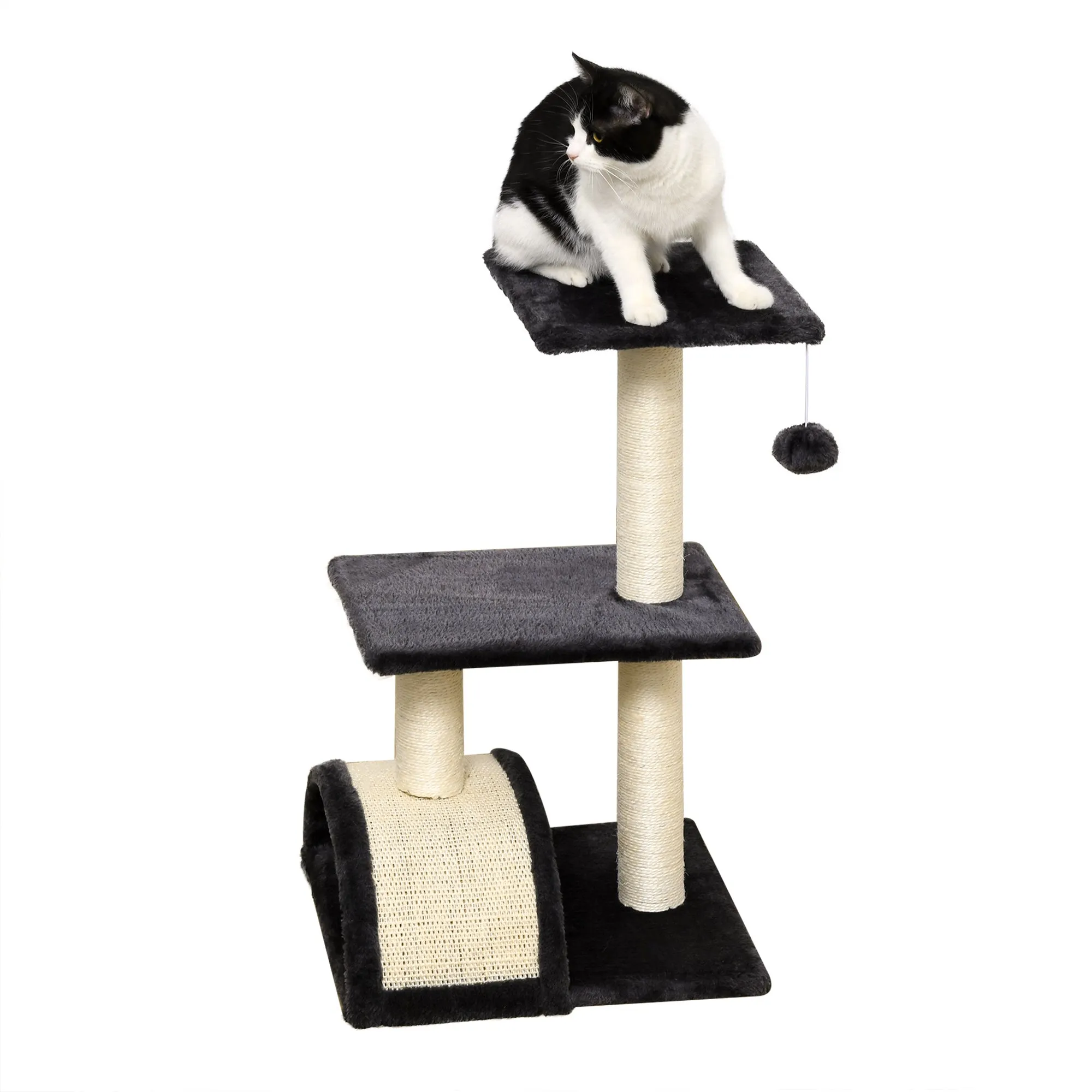 Cat tree Tower 72cm Climbing Activity Centre Kitten-Grey