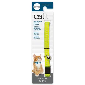 Catit Adjustable Breakaway Nylon Collar Reflective Yellow