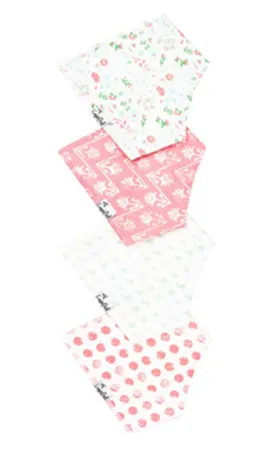 Copper Pearl Bandana Bibs for Girls