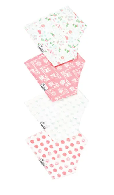 Copper Pearl Bandana Bibs for Girls