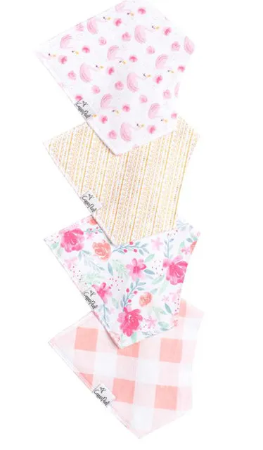 Copper Pearl Bandana Bibs for Girls
