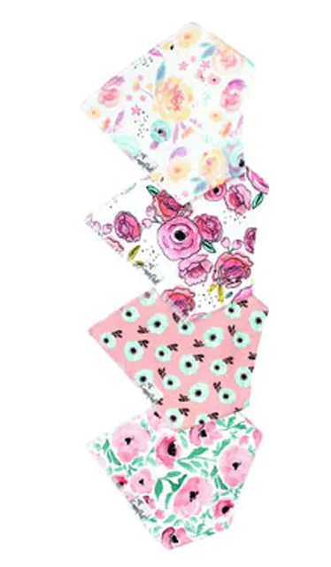 Copper Pearl Bandana Bibs for Girls