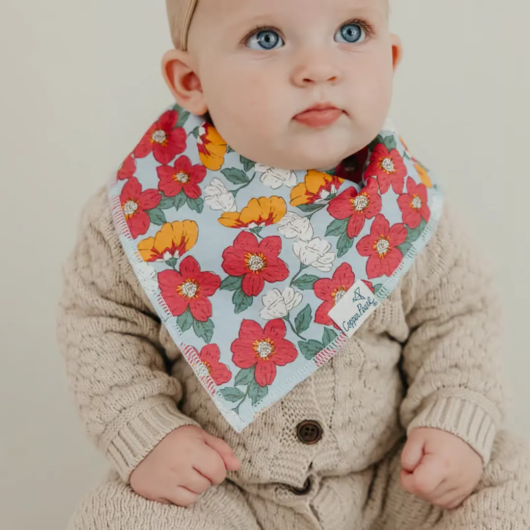 Copper Pearl Bandana Bibs / Ivy