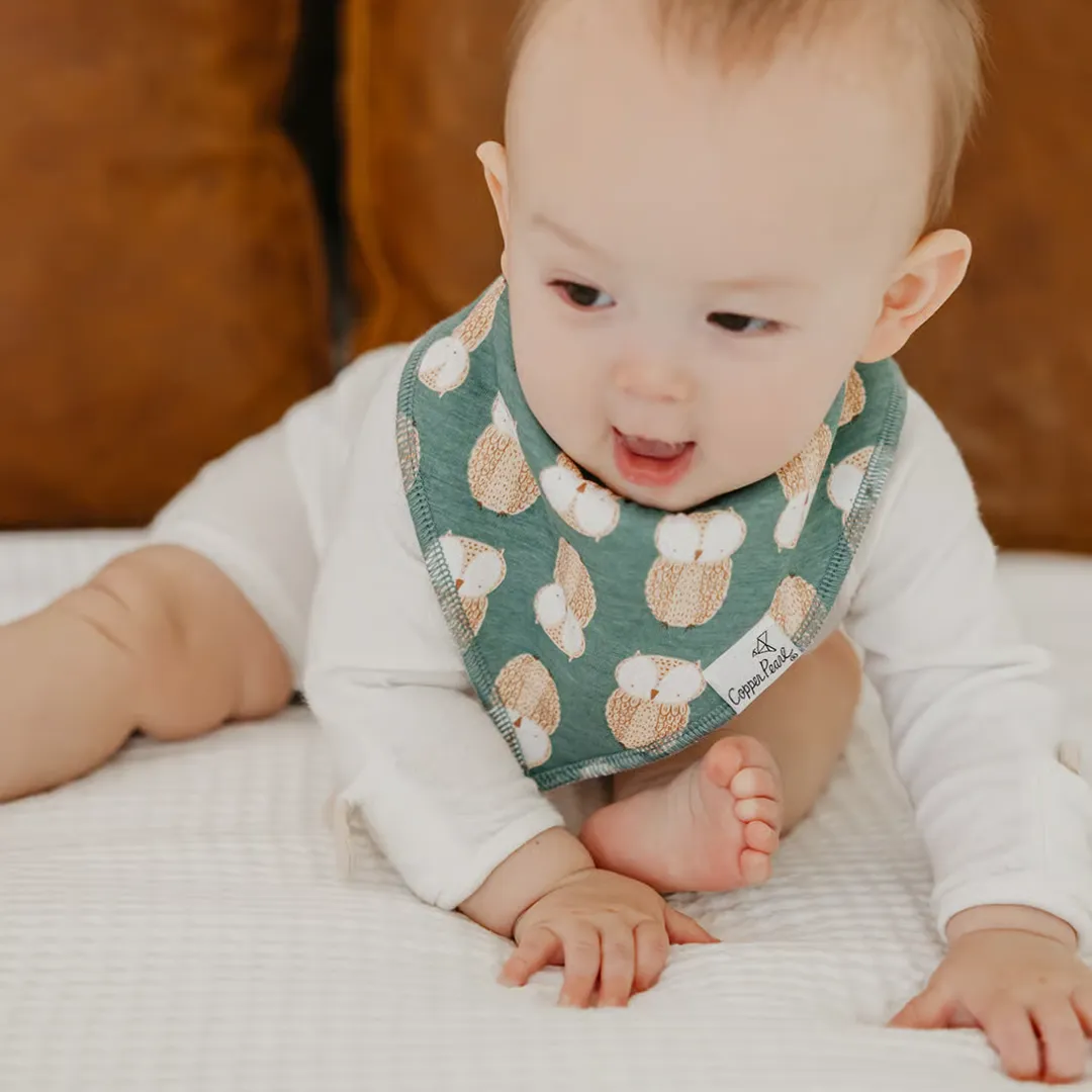 Copper Pearl Bandana Bibs / Ivy