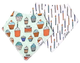 Copper Pearl Confetti Bandana Bib Set