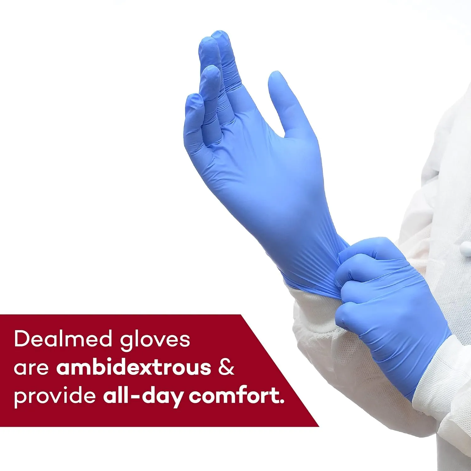 Dealmed Nitrile Gloves  Pallet of Size Medium Disposable Nitrile Gloves, Non-Irritating Latex Free, Multi-Purpose Use for a First Aid Kit and More (84 Cases)