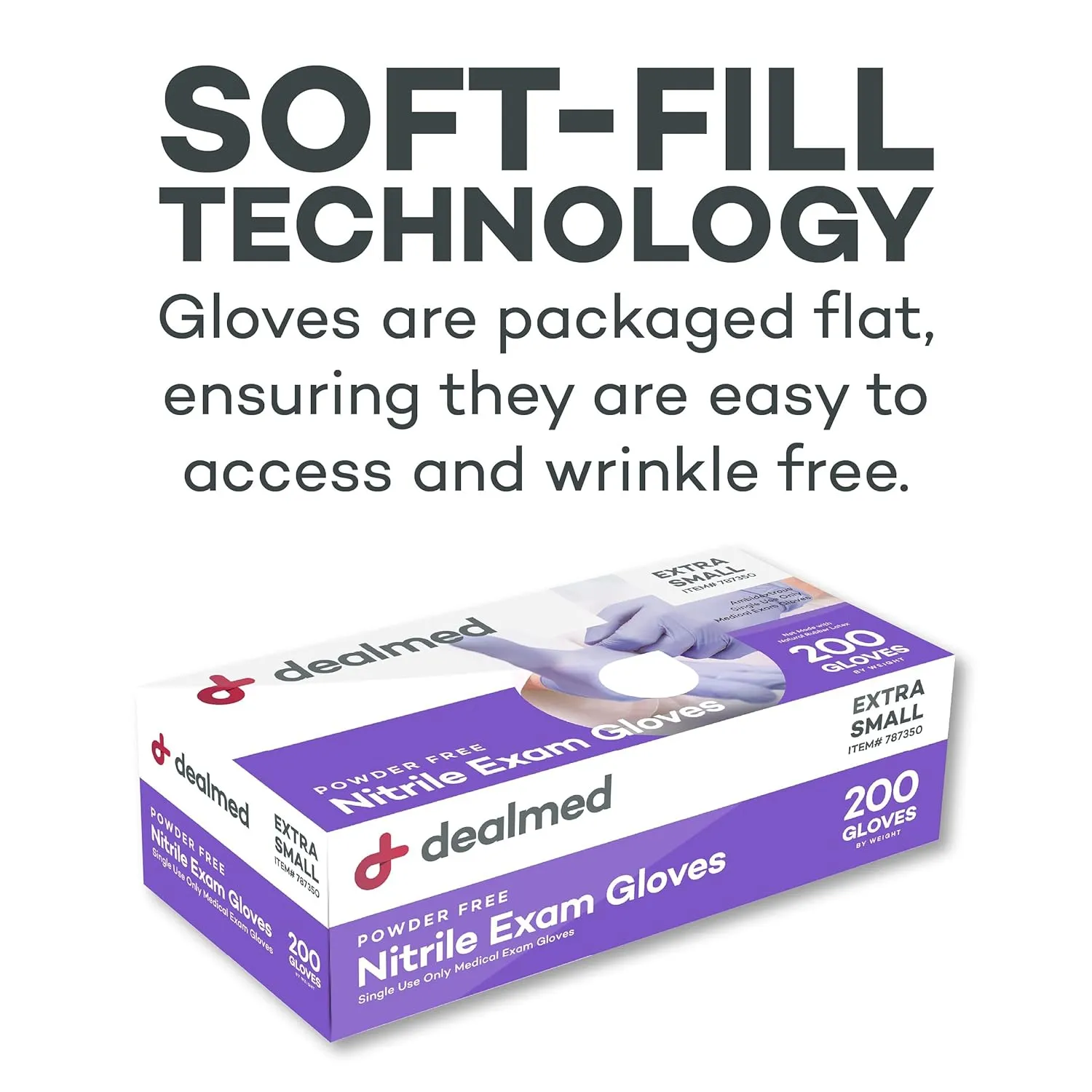 Dealmed Nitrile Gloves  Pallet of Size Medium Disposable Nitrile Gloves, Non-Irritating Latex Free, Multi-Purpose Use for a First Aid Kit and More (84 Cases)