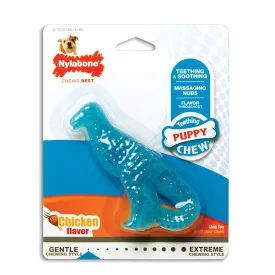 dinosaur teething puppy chew - chicken flavor