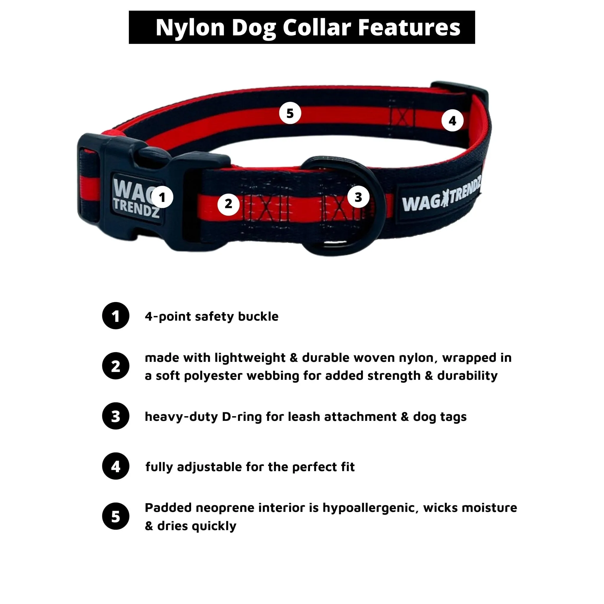 Dog Collar, Harness and Leash Set | XO Hugs & Kisses