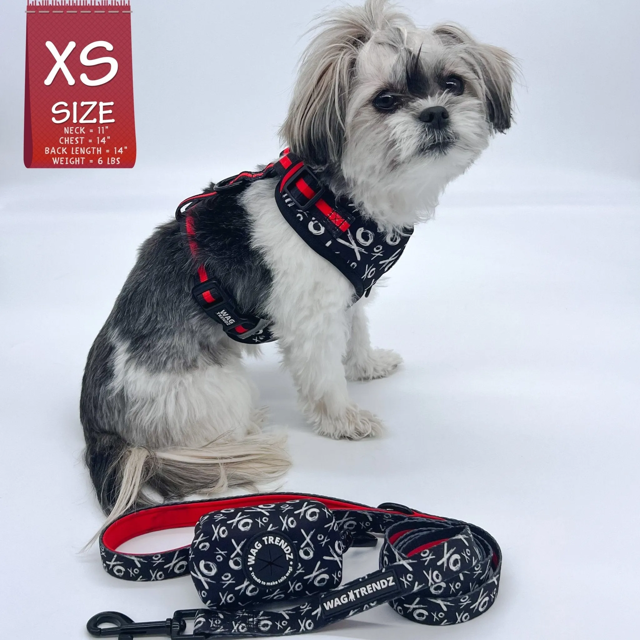 Dog Collar, Harness and Leash Set | XO Hugs & Kisses