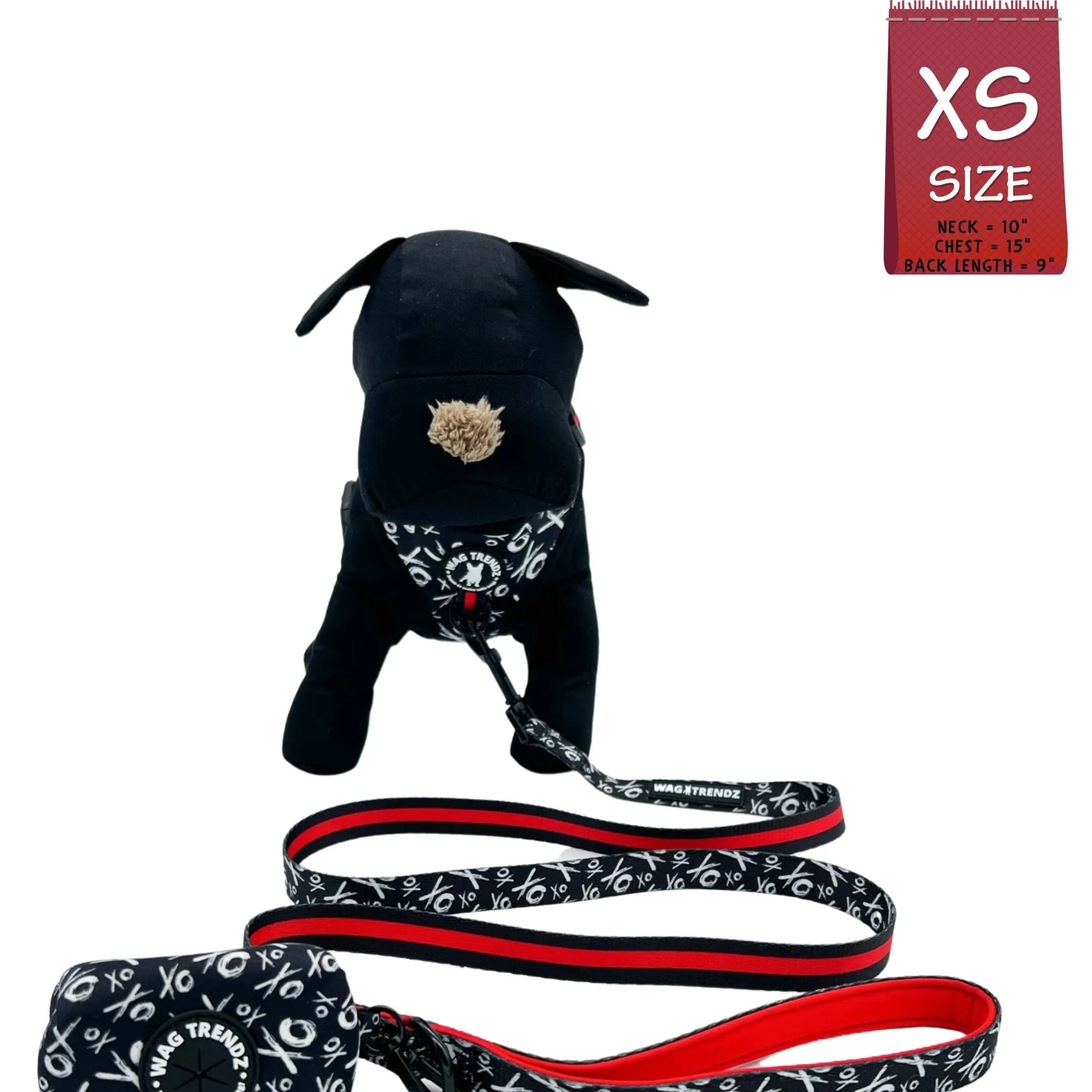 Dog Collar, Harness and Leash Set | XO Hugs & Kisses