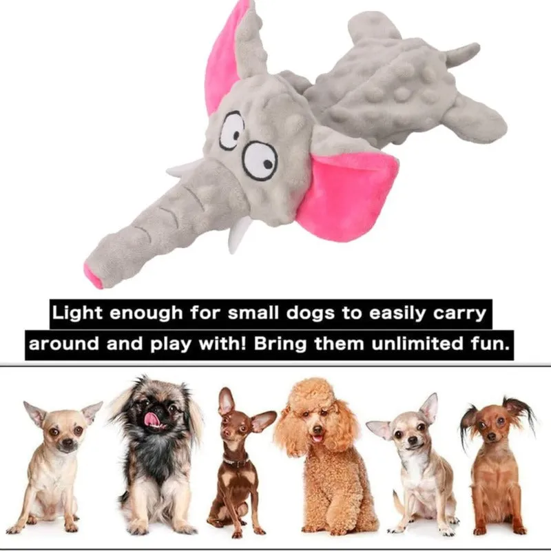 Durable Elephant Plush Chew Toy