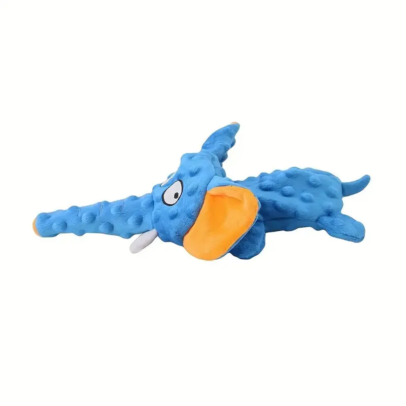 Durable Elephant Plush Chew Toy