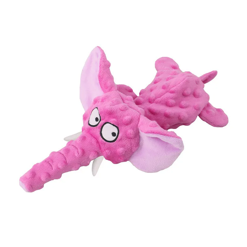 Durable Elephant Plush Chew Toy